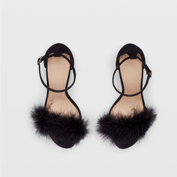 Club Monaco Suede Feather Heels - Picture 2 of 7